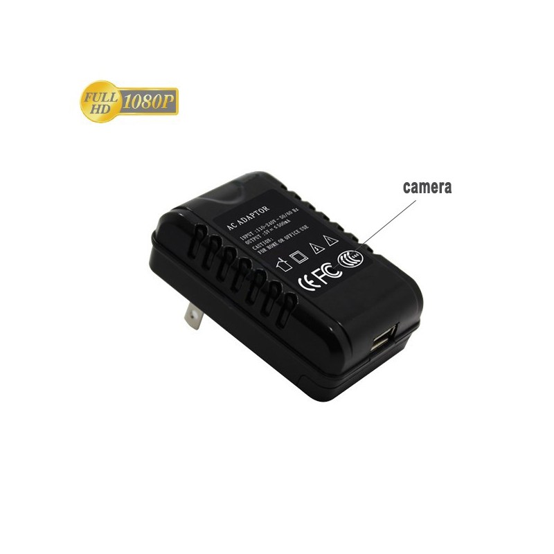 Chargeur Secteur USB Camera Espion Full Hd 1080P 2MP