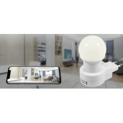 Lampe veilleuse avec Caméra de sécurité 1080P wifi enregistreuse